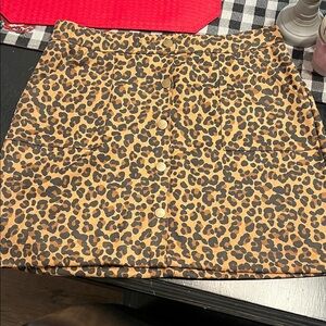 Cato Leopard Print Mini Skirt